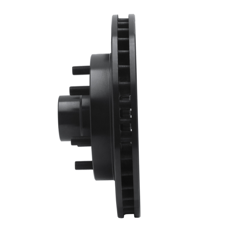 Chevrolet C2500 Brake Rotor (1) - Front Right - R1 Concepts - Drilled & Slotted - Black - `94-`02